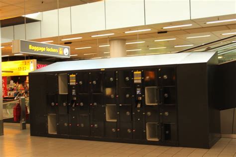 amsterdam airport luggage storage location.